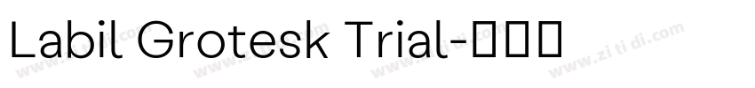 Labil Grotesk Trial字体转换 Labil Grotesk Trial字体转换
